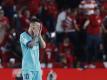 Barcelonas Messi reagiert nach der Niederlage gegen Granada enttäuscht. Foto: Miguel Morenatti/AP