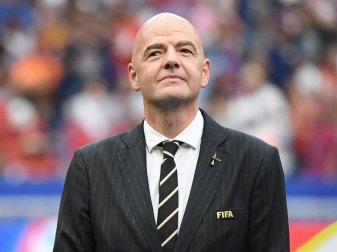 FIFA-Präsident Gianni Infantino. Foto: Sebastian Gollnow FIFA-Präsident Gianni Infantino. Foto: Sebastian Gollnow