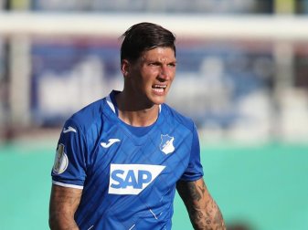 Fällt nach einer Fuß-OP für 1899 Hoffenheim aus: Steven Zuber. Foto: Daniel Karmann Fällt nach einer Fuß-OP für 1899 Hoffenheim aus: Steven Zuber. Foto: Daniel Karmann