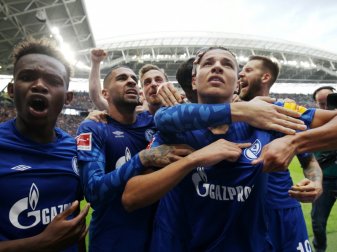Der FC Schalke gewann sein Auswärtsspiel bei RB Leipzig Der FC Schalke gewann sein Auswärtsspiel bei RB Leipzig