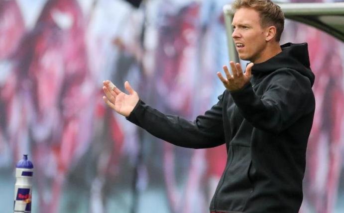 Kassierte mit seinem Team die erste Niederlage der Saison: Trainer Julian Nagelsmann. Foto: Jan Woitas