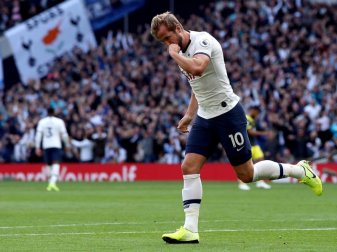 Tottenhams Star Harry Kane jubelt nach seinem Treffer gegen Southampton. Foto: Yui Mok/PA Wire Tottenhams Star Harry Kane jubelt nach seinem Treffer gegen Southampton. Foto: Yui Mok/PA Wire