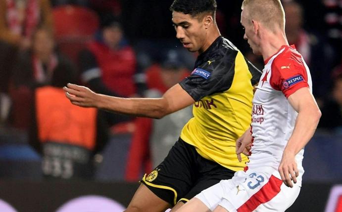 Hakimi trifft doppelt - BVB gewinnt bei Slavia Prag