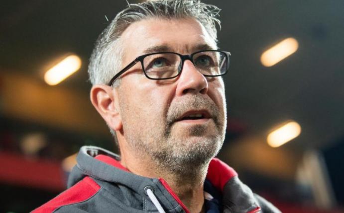 Unions Trainer Urs Fischer. Foto: Tom Weller/dpa