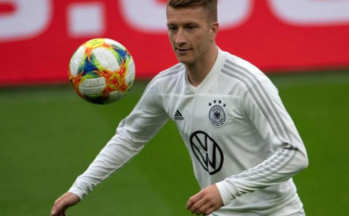 Nahm am Abschlusstraining der DFB-Elf für das Argentinien-Spiel teil: Marco Reus. Foto: Federico Gambarini/dpa