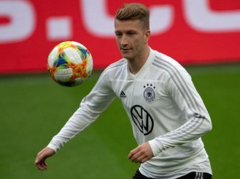 Nahm am Abschlusstraining der DFB-Elf für das Argentinien-Spiel teil: Marco Reus. Foto: Federico Gambarini/dpa Nahm am Abschlusstraining der DFB-Elf für das Argentinien-Spiel teil: Marco Reus. Foto: Federico Gambarini/dpa