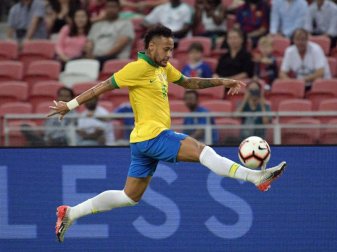 Spielte zum 100. Mal für die brasilianische Nationalmannschaft: Neymar. Foto: Then Chih Wey/XinHua/dpa Spielte zum 100. Mal für die brasilianische Nationalmannschaft: Neymar. Foto: Then Chih Wey/XinHua/dpa