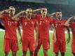 Die türkischen Nationalspieler hatten mit ihrem Salut-Jubel für Aufsehen gesorgt. Foto: Uncredited/AP/dpa