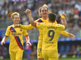 Griezmann und Suarez trafen zum Sieg gegen Eibar Griezmann und Suarez trafen zum Sieg gegen Eibar