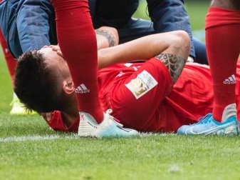 Niklas Süle musste verletzt ausgewechselt werden. Foto: Matthias Balk/dpa Niklas Süle musste verletzt ausgewechselt werden. Foto: Matthias Balk/dpa