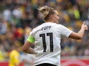 Wird für die deutschen Frauen nicht in Wembley auflaufen: Alexandra Popp. Foto: Bernd Thissen/dpa Wird für die deutschen Frauen nicht in Wembley auflaufen: Alexandra Popp. Foto: Bernd Thissen/dpa