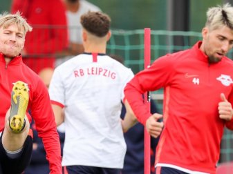 RB Leipzig setzt auf die Kreativachse mit Kevin Kampl (r) und Emil Forsberg. Foto: Jan Woitas/zb/dpa RB Leipzig setzt auf die Kreativachse mit Kevin Kampl (r) und Emil Forsberg. Foto: Jan Woitas/zb/dpa