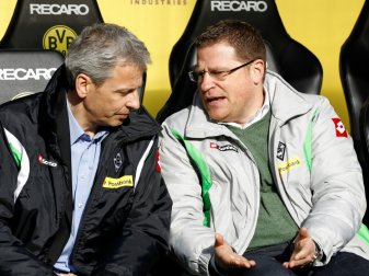 Favre und Eberl (r.) arbeiteten von 2011 bis 2015 zusammen Favre und Eberl (r.) arbeiteten von 2011 bis 2015 zusammen