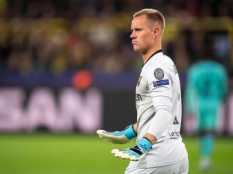 Geht mit seinen Mitspielern kritisch ins Gericht: Barca-Keeper Marc-André ter Stegen. Foto: Marius Becker/dpa Geht mit seinen Mitspielern kritisch ins Gericht: Barca-Keeper Marc-André ter Stegen. Foto: Marius Becker/dpa