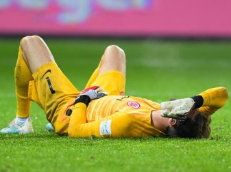 Frankfurts Torhüter Kevin Trapp hatte sich schwer an der Schulter verletzt. Foto: Tom Weller/dpa Frankfurts Torhüter Kevin Trapp hatte sich schwer an der Schulter verletzt. Foto: Tom Weller/dpa