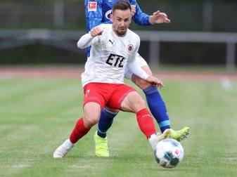 Simon Handle erzielte die Führung für Viktoria Köln Simon Handle erzielte die Führung für Viktoria Köln