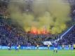 Dortmunder Fans zündeten Pyrotechnik im Gästeblock