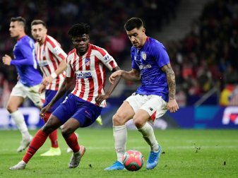 Thomas Partey (links) springt mit Atletico auf Rang zwei Thomas Partey (links) springt mit Atletico auf Rang zwei