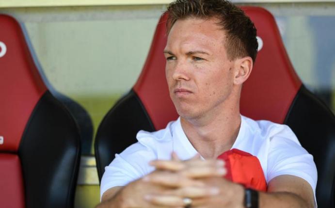 Julian Nagelsmann und Leipzig sind nun vier Bundesligaspiele in Folge ohne Sieg. Foto: Patrick Seeger/dpa