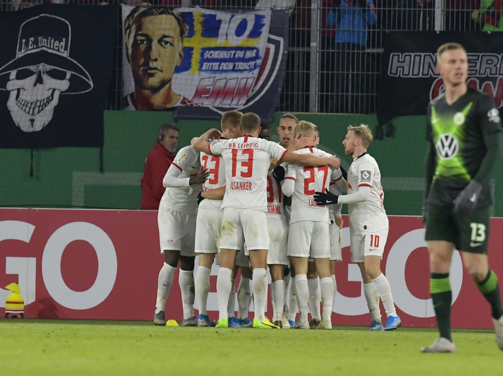 Leipzig setzte sich deutlich gegen Wolfsburg durch