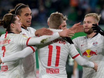 Die Leipziger fertigten den VfL Wolfsburg mit 6:1 ab. Foto: Peter Steffen/dpa Die Leipziger fertigten den VfL Wolfsburg mit 6:1 ab. Foto: Peter Steffen/dpa