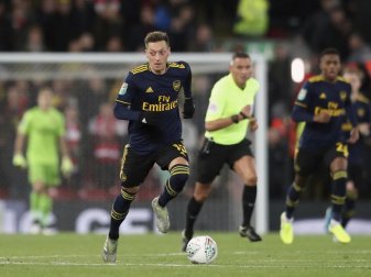 Machte ein starkes Spiel für den FC Arsenal: Mesut Özil. Foto: Jon Super/AP/dpa Machte ein starkes Spiel für den FC Arsenal: Mesut Özil. Foto: Jon Super/AP/dpa