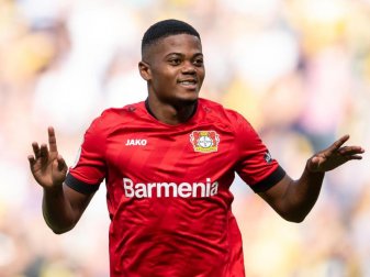 Leverkusen konnte im Training wieder auf Leon Bailey setzen. Foto: Marius Becker/dpa Leverkusen konnte im Training wieder auf Leon Bailey setzen. Foto: Marius Becker/dpa