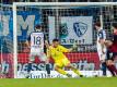 Gab in Bochum sein Profidebüt: FCN-Keeper Benedikt Willert. Foto: Marcel Kusch/dpa