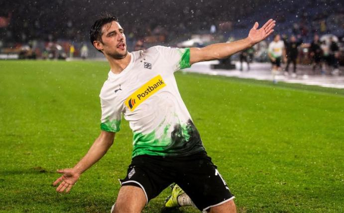 Sorgte beim Hinspiel in Rom für den Last-Minute-Ausgleich: Gladbach-Kapitän Lars Stindl. Foto: Marius Becker/dpa