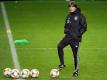 Bundestrainer Joachim Löw gibt heute den Kader für die letzten beiden EM-Quali-Spiele bekannt. Foto: Federico Gambarini/dpa/Archivbild