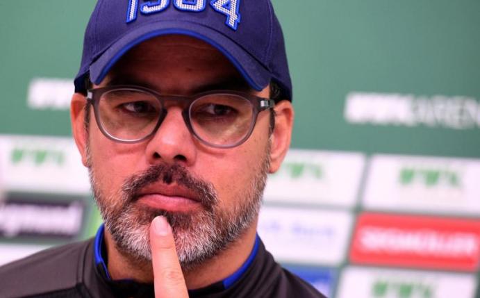 Muss vor dem Spiel gegen Düsseldorf die Abwehrprobleme der Schalker lösen: Trainer David Wagner. Foto: Stefan Puchner/dpa