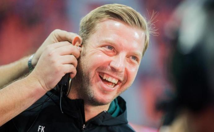 Die Popularität von Trainer Florian Kohfeldt ist bei Werder Bremen ungebrochen. Foto: Rolf Vennenbernd/dpa