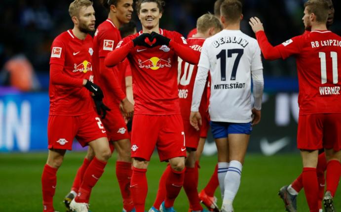 RB Leipzig feiert in Berlin den vierten Sieg in Serie