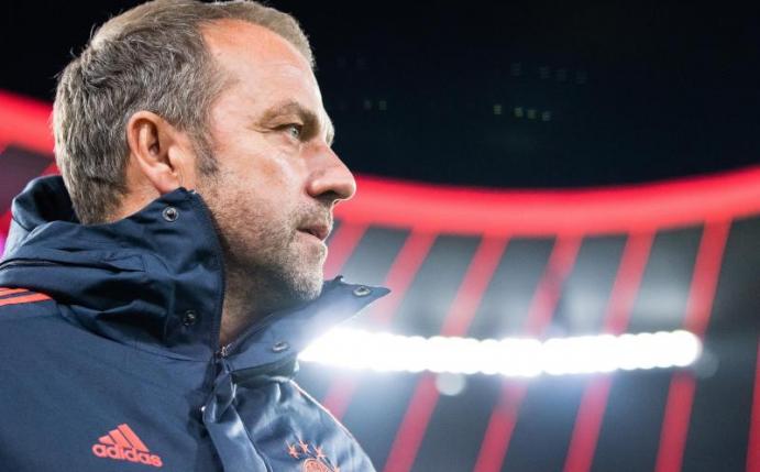 In seinem zweiten Spiel Interimstrainer beim FC Bayern: Hansi Flick. Foto: Matthias Balk/dpa