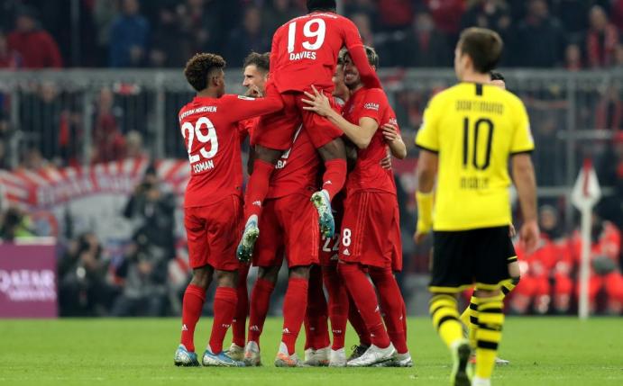 Die Bayern gewinnen gegen Dortmund souverän mit 4:0