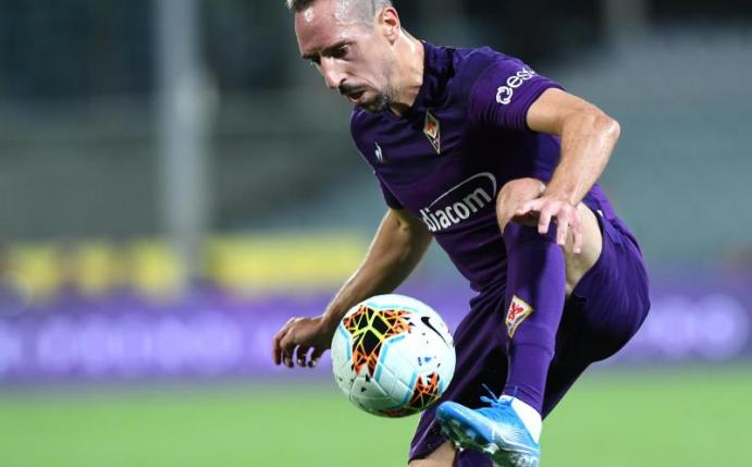 Stattete seinen alten Mannschaftskollegen einen Besuch ab: Ex-Bayern-Star Franck Ribéry. Foto: Jennifer Lorenzini/Lapresse/Lapresse via ZUMA Press/dpa
