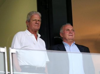 Zwei Persönlichkeiten im deutschen Fußball: Dietmar Hopp (l) und Uli Hoeneß. Foto: Hasan Bratic/dpa Zwei Persönlichkeiten im deutschen Fußball: Dietmar Hopp (l) und Uli Hoeneß. Foto: Hasan Bratic/dpa