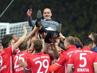 Pep Guardiola trainierte von 2013 bis 2016 den FC Bayern. Foto: Kay Nietfeld/dpa