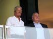 Zwei Persönlichkeiten im deutschen Fußball: Dietmar Hopp (l) und Uli Hoeneß. Foto: Hasan Bratic/dpa