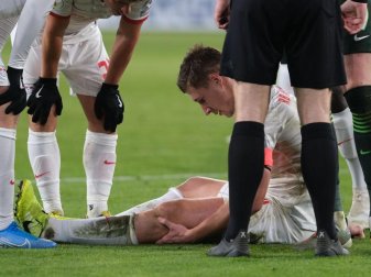 Leipzigs Willi Orban hat sich am linken Knie verletzt. Foto: Peter Steffen/dpa Leipzigs Willi Orban hat sich am linken Knie verletzt. Foto: Peter Steffen/dpa