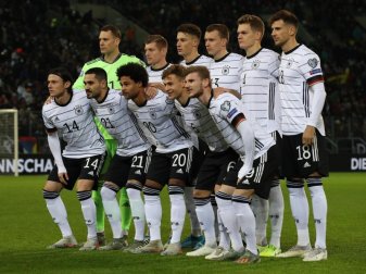 Das DFB-Team hat sich zum 13. Mal für eine Fußball-EM qualifiziert: Turnierrekord. Foto: Christian Charisius/dpa Das DFB-Team hat sich zum 13. Mal für eine Fußball-EM qualifiziert: Turnierrekord. Foto: Christian Charisius/dpa