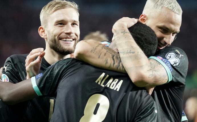 Laimer, Alaba und Arnautovic (v.l.) werden geschont