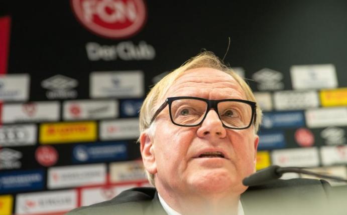 Würde den Videobeweis wieder abschaffen: Thomas Grethlein, Aufsichtsratschef beim FC Nürnberg. Foto: Daniel Karmann/dpa