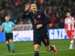 Vier Treffer steuerte Robert Lewandowski zum Bayern-Sieg in Belgrad bei. Foto: Sven Hoppe/dpa