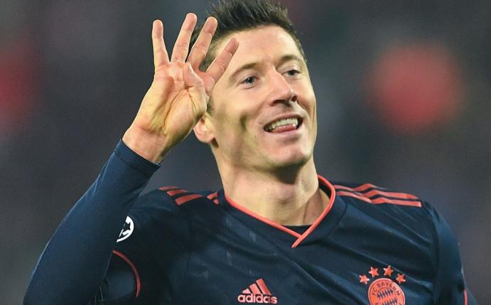 Robert Lewandowski schoss gegen Belgrad vier Tore