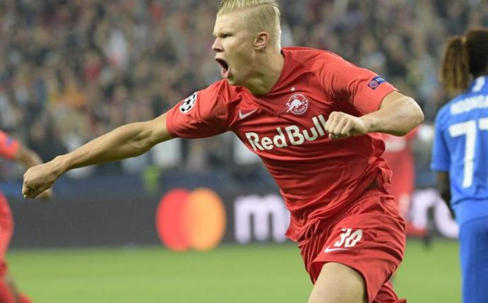 Spielt eine starke Saison für RB Salzburg: Erling Haaland. Foto: Yorick Jansens/BELGA/dpa