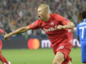 Spielt eine starke Saison für RB Salzburg: Erling Haaland. Foto: Yorick Jansens/BELGA/dpa Spielt eine starke Saison für RB Salzburg: Erling Haaland. Foto: Yorick Jansens/BELGA/dpa