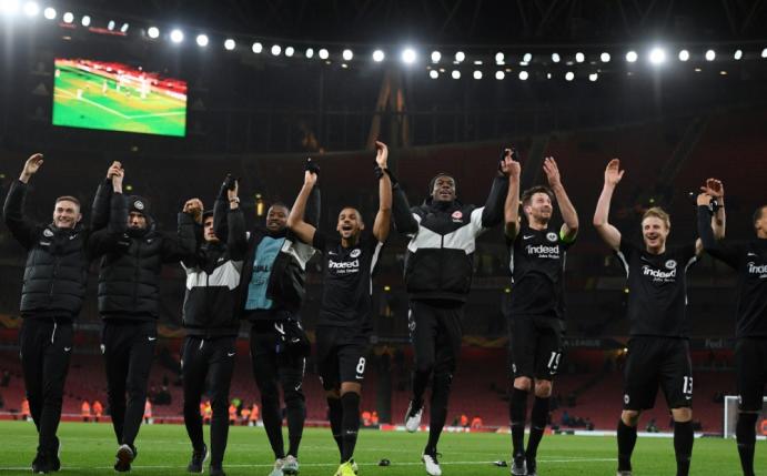 Frankfurt feiert den Sieg in London