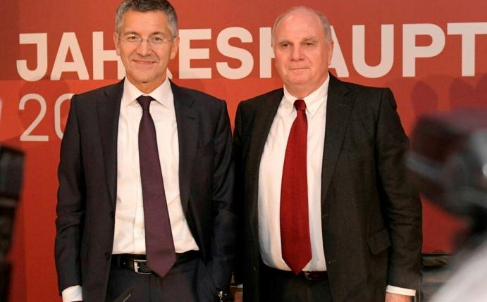 Herbert Hainer (l.) ist Nachfolger von Uli Hoeneß
