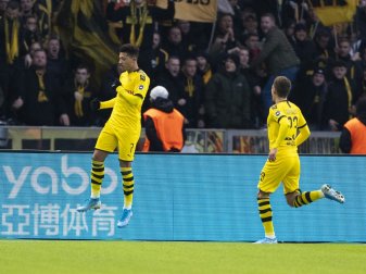 Jadon Sancho erzielte die Führung für den BVB Jadon Sancho erzielte die Führung für den BVB